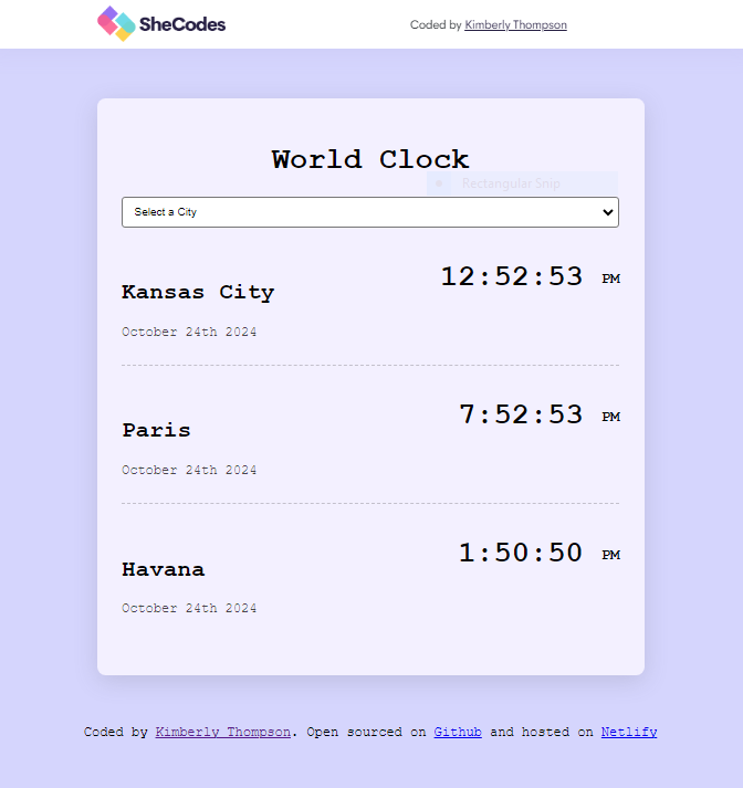 image of world clock